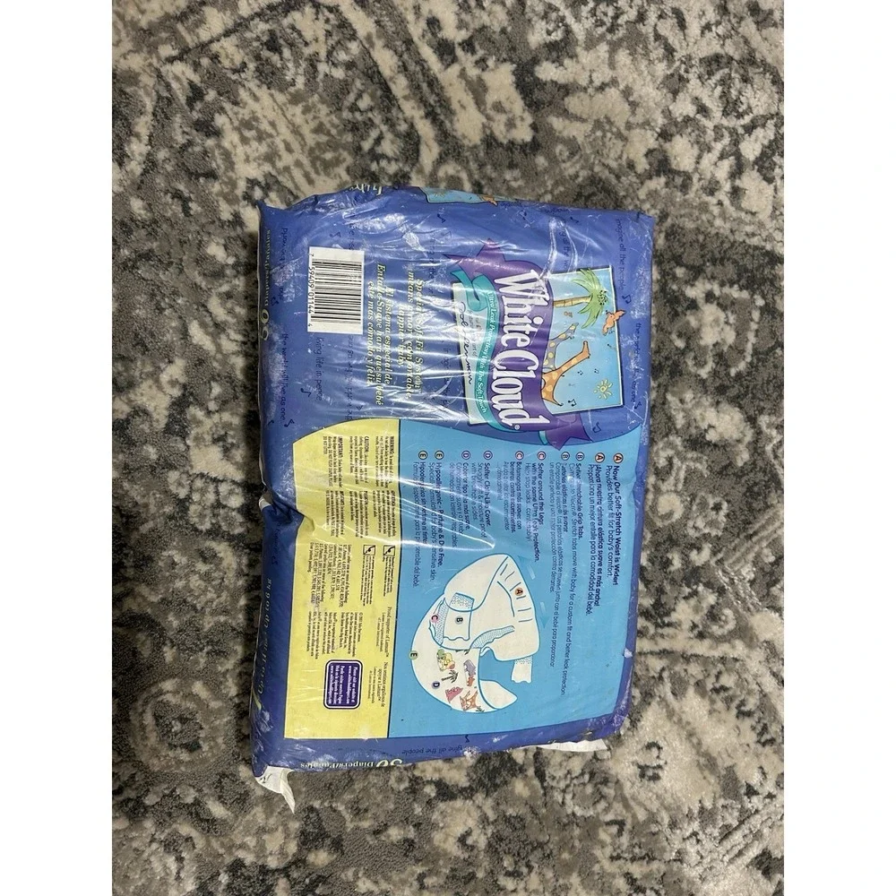 Vintage‎ White Cloud Diapers Size 1
